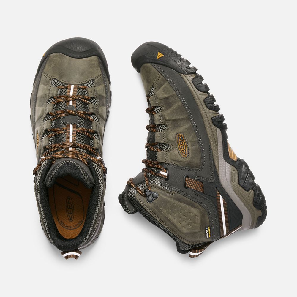 Keen Laarzen Heren Olijfgroen/Zwart - Targhee Iii Waterproof Mid Wide - 05136-HWPO